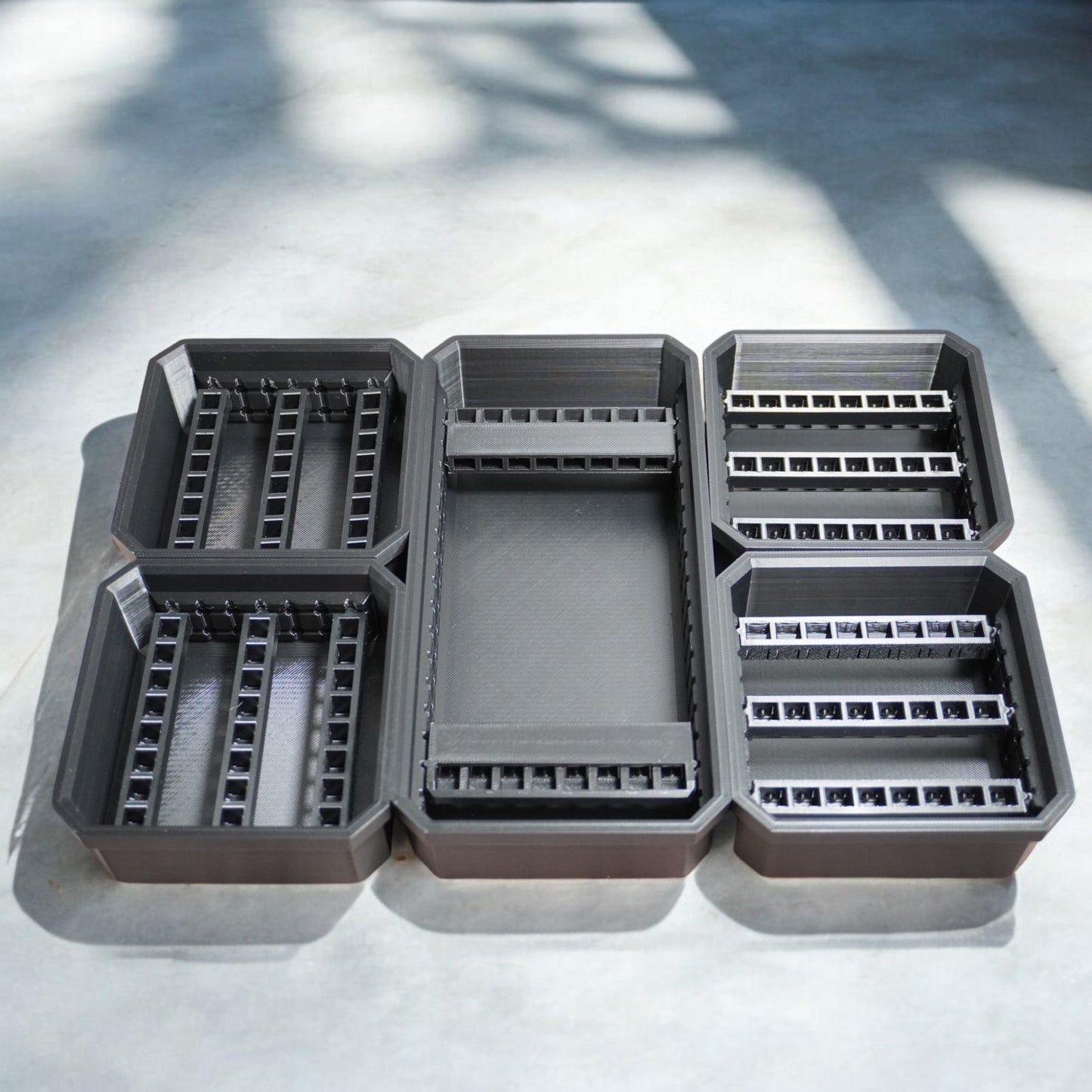 Bit Bins for Milwaukee PACKOUT Low-Profile Organizer – 3D Printed Compact Storage Inserts for Small Parts & Tools