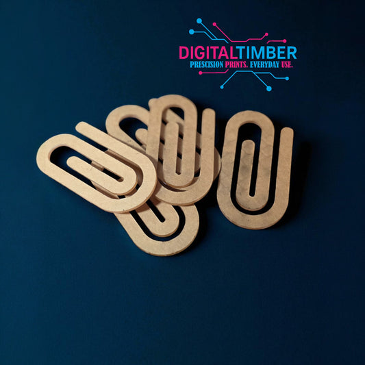 Clear Acrylic Jumbo Paper Clip Blanks – Sublimation-Ready | 1/8" Thick | 1.84" x 3.85" | DIY