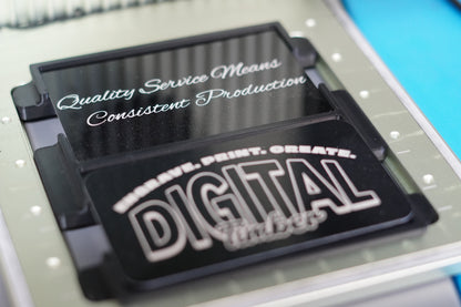 Dual-Slot Engraving Jig for xTool F1 – Metal Business Card Holder