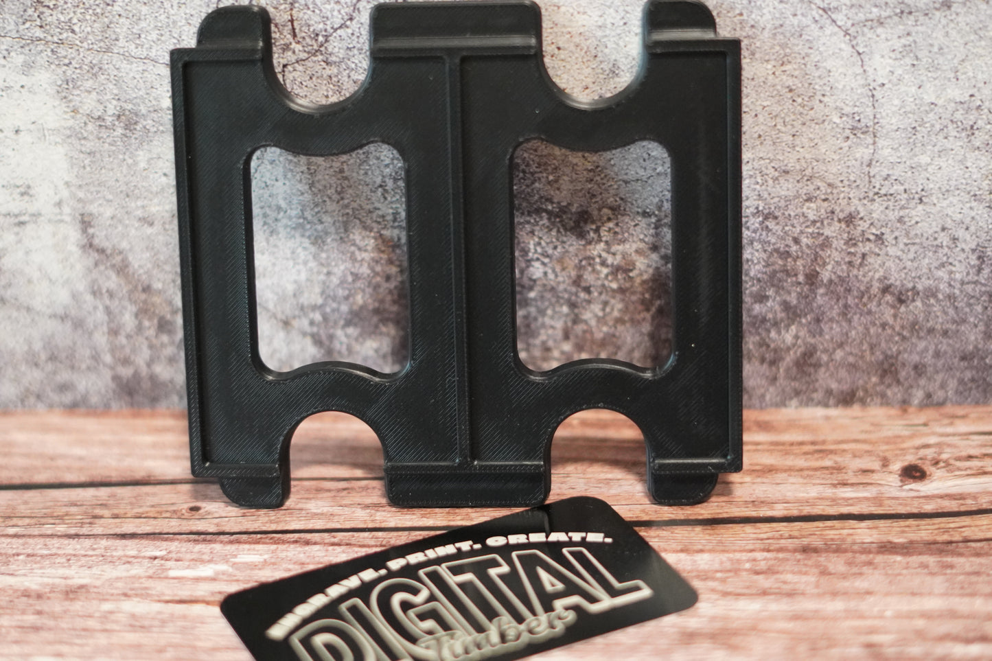 Dual-Slot Engraving Jig for xTool F1 – Metal Business Card Holder
