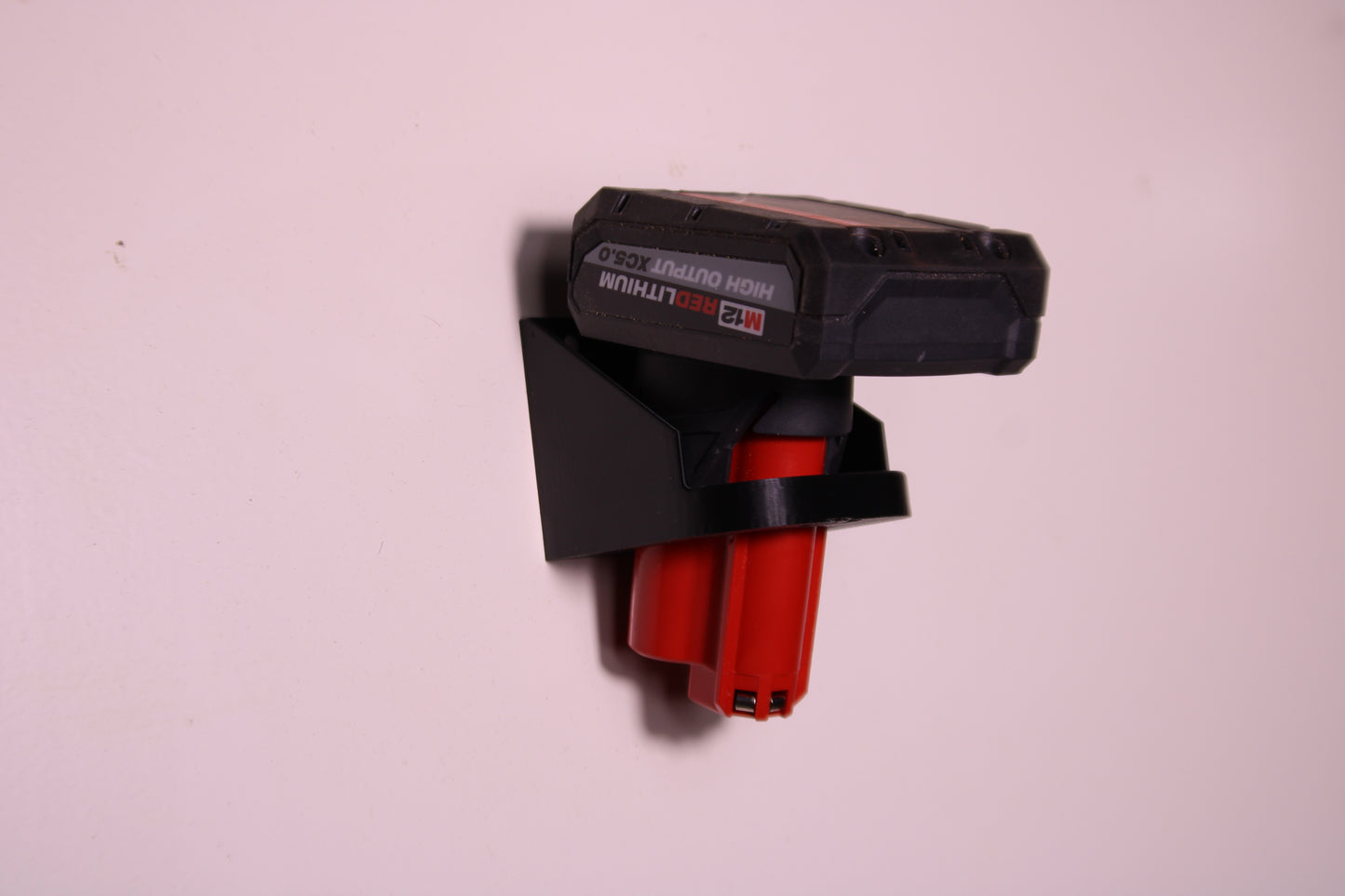 M12 Wall-Mounted Battery Holder, Durable & Practical Storage for Milwaukee Batteries