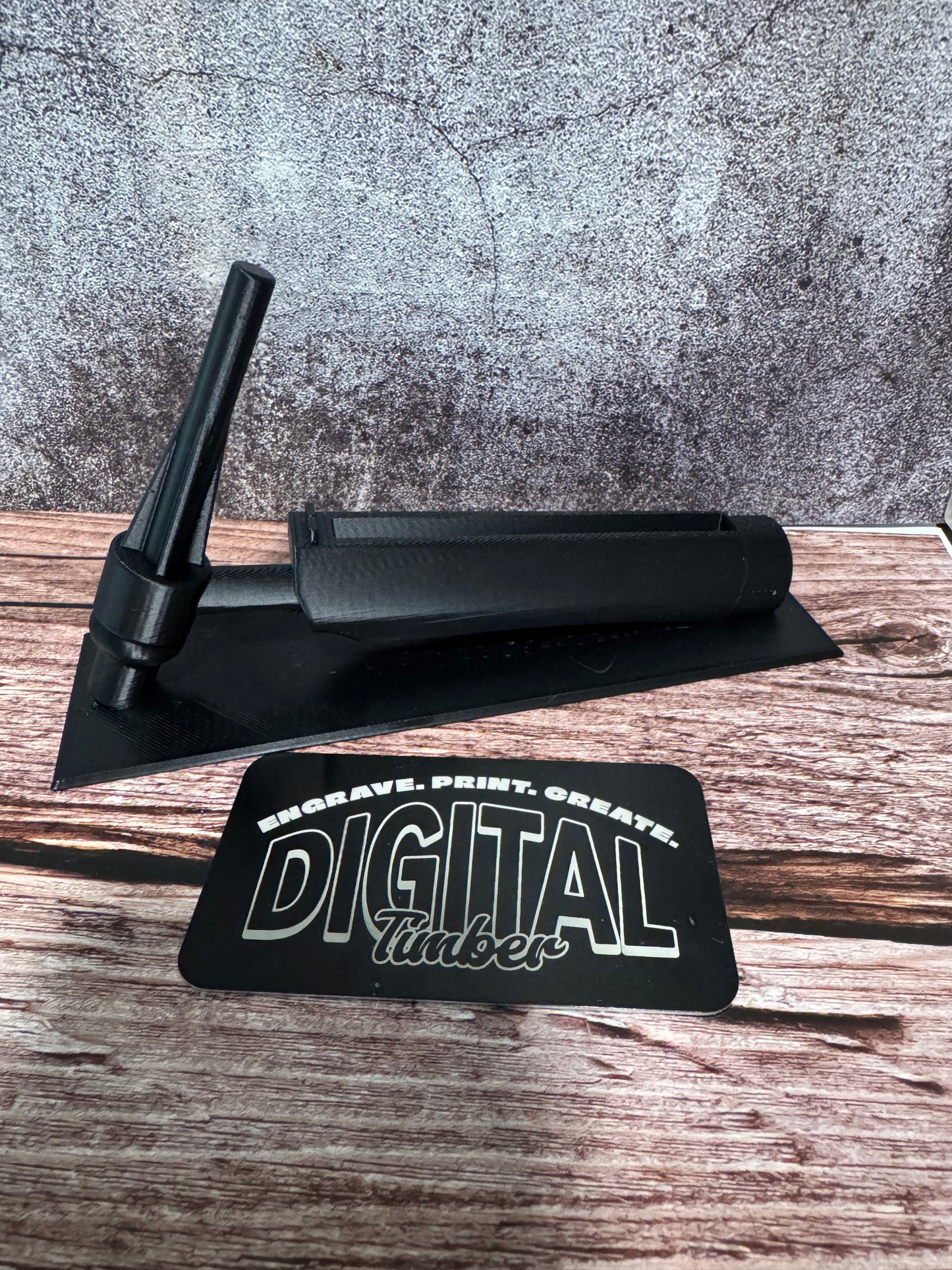TIG Torch Business Card Holder – 3D-Printed Welding-Themed Display Stand for Shops, Desks, or Trade Shows