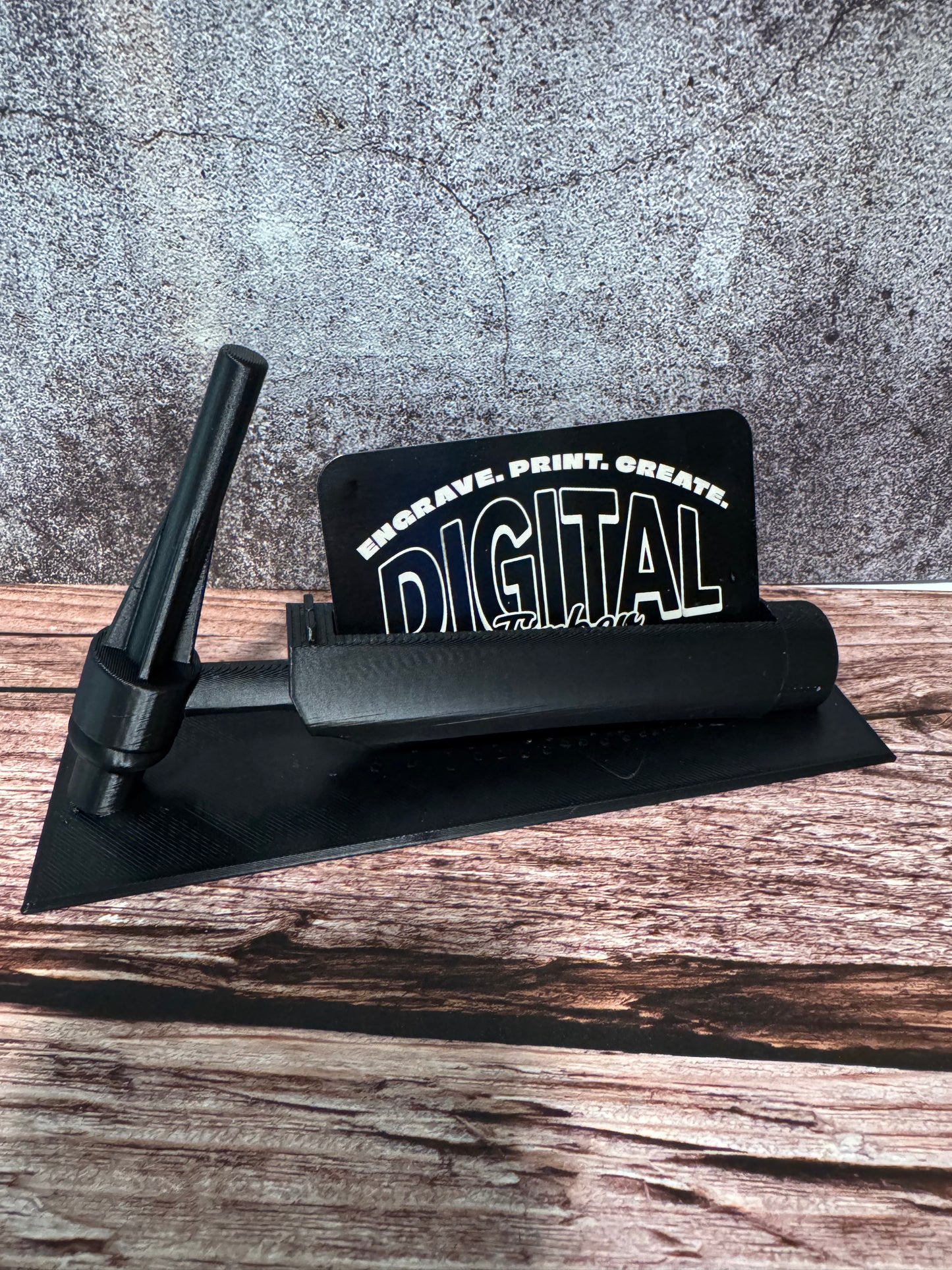TIG Torch Business Card Holder – 3D-Printed Welding-Themed Display Stand for Shops, Desks, or Trade Shows