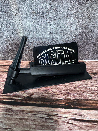 TIG Torch Business Card Holder – 3D-Printed Welding-Themed Display Stand for Shops, Desks, or Trade Shows