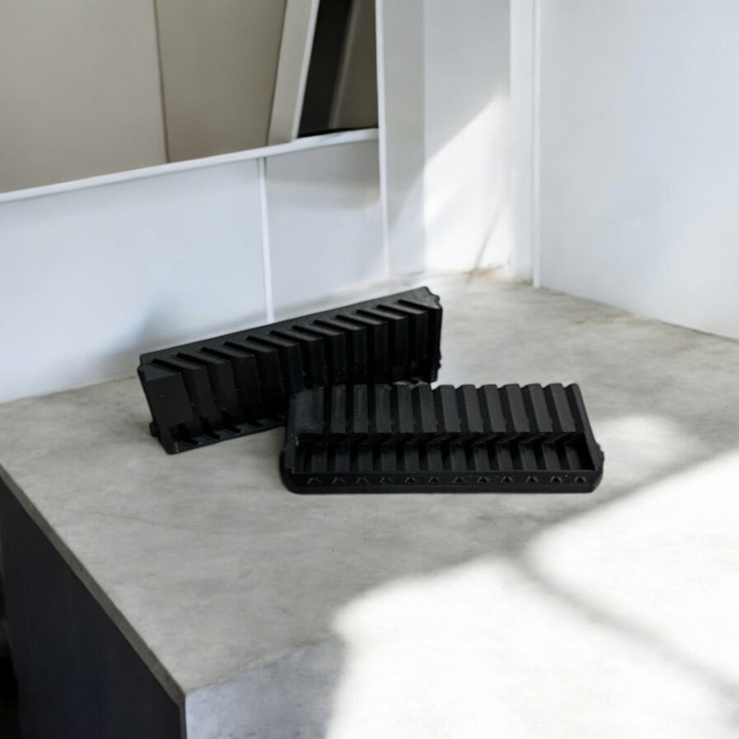 Jigsaw Blade Holder – Snap-In Bit Bin Insert for Secure Blade Storage | 3D Printed Jig Saw Organizer